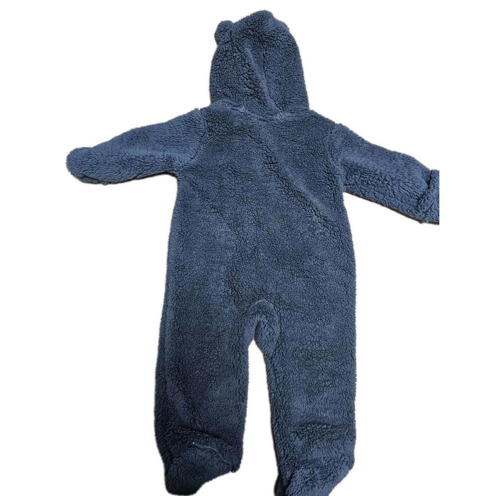Carter's Super Soft Infant Hooded One Piece Fleece Size 6 Months Baby Boy - Picture 5 of 5
